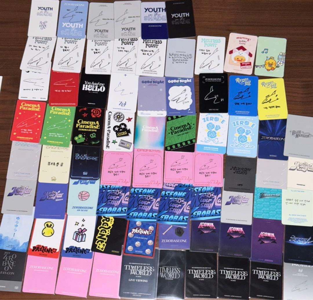 ZEROBASEONE キムテレ　まとめ売り　トレカ74枚　封入特典等