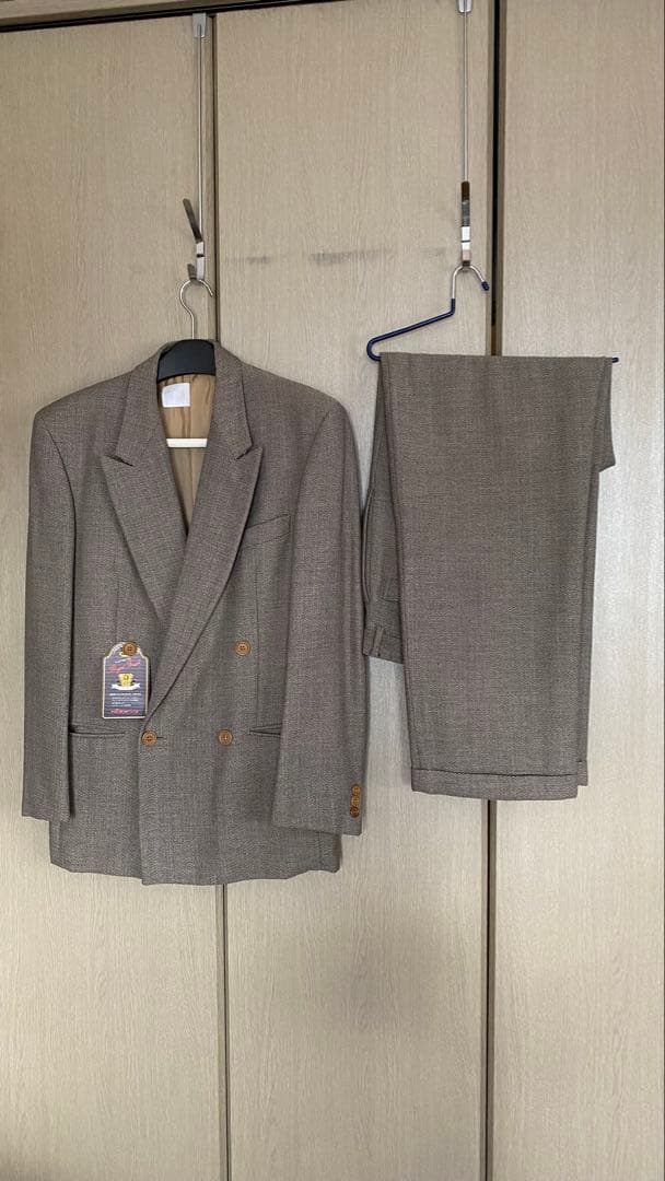 GIORGIO ARMANI ジョルジオアルマー 二 ブラウン系 ダブルスーツ