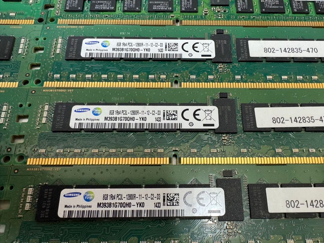 メモリー 8gb ,16gb PC3 ,PC3L まとめて 63枚