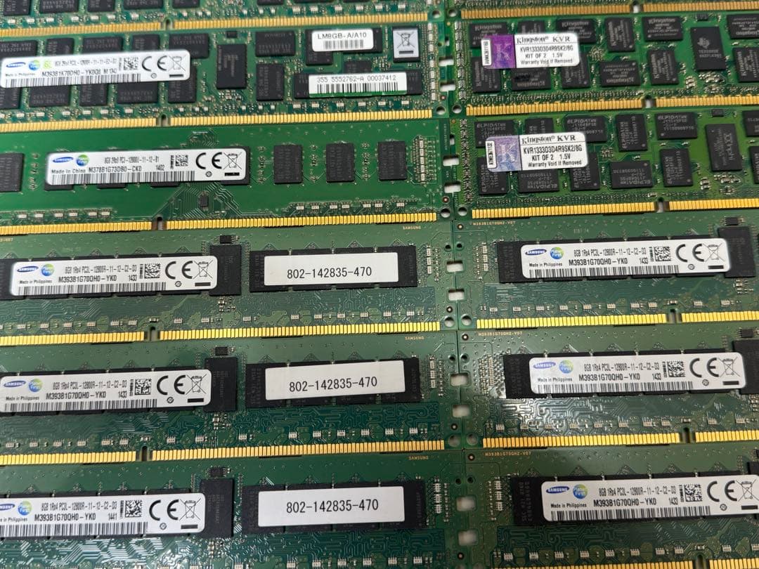 メモリー 8gb ,16gb PC3 ,PC3L まとめて 63枚