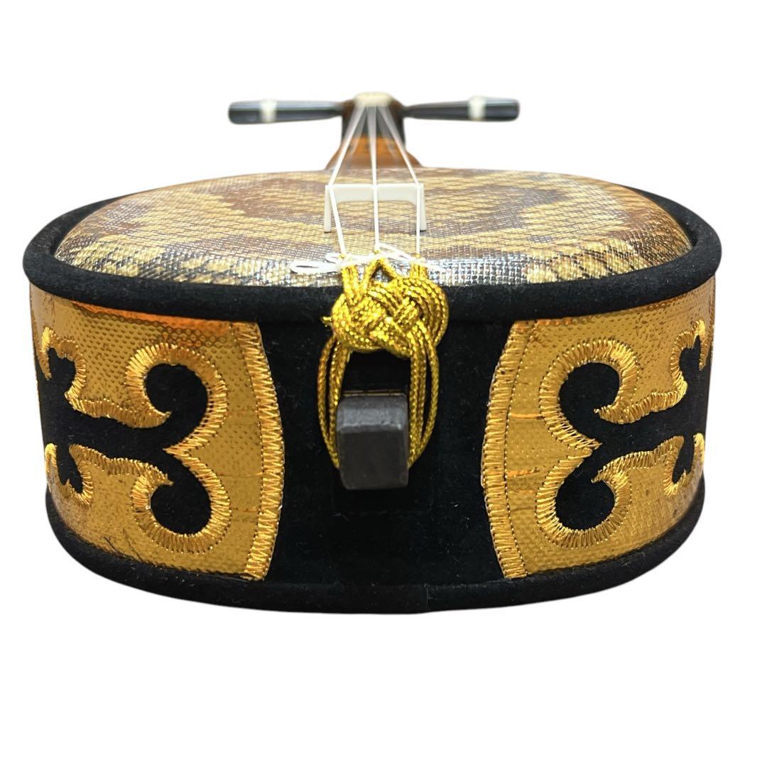 沖縄三線 中型 三味線 人工革 合皮 ヘビ柄 民族楽器 弦楽器