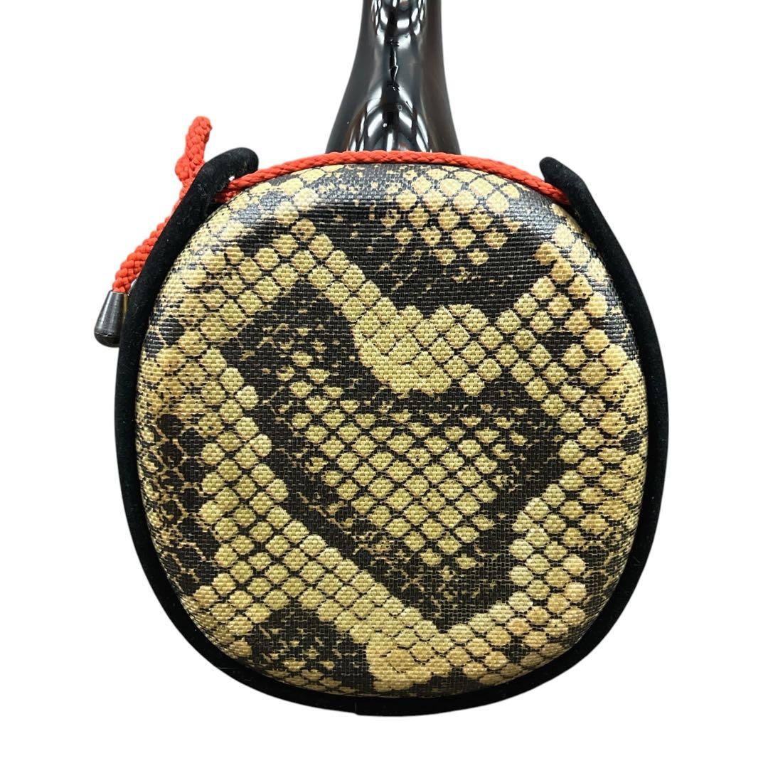 沖縄三線 中型 三味線 人工革 合皮 ヘビ柄 民族楽器 弦楽器