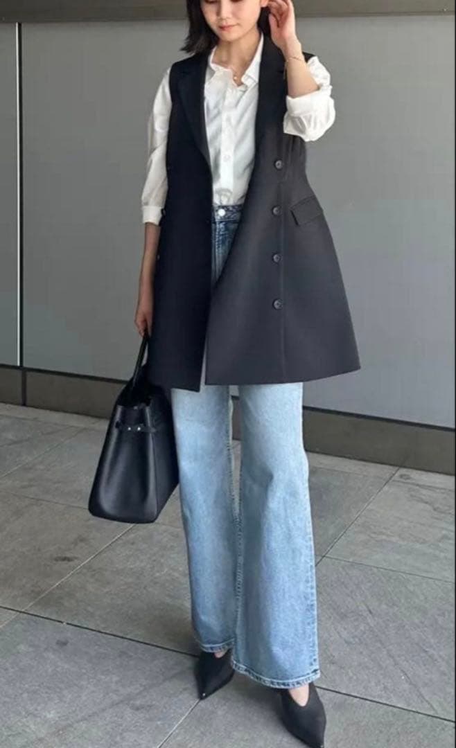 【値下げ】anuans テーラード ジレ ワンピース