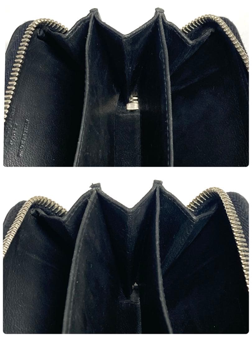 サンローラン　スター　星　レザー　ラウンドファスナー　ケース　カードケース