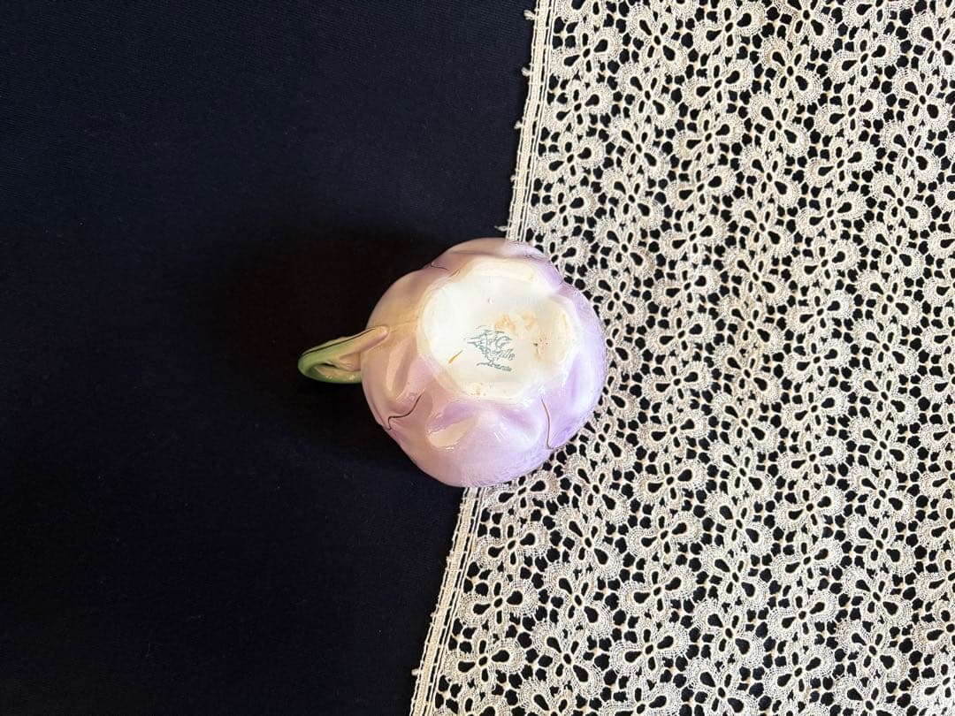 リュネヴィル窯 チューリップ ショコラカップ フランス アンティーク