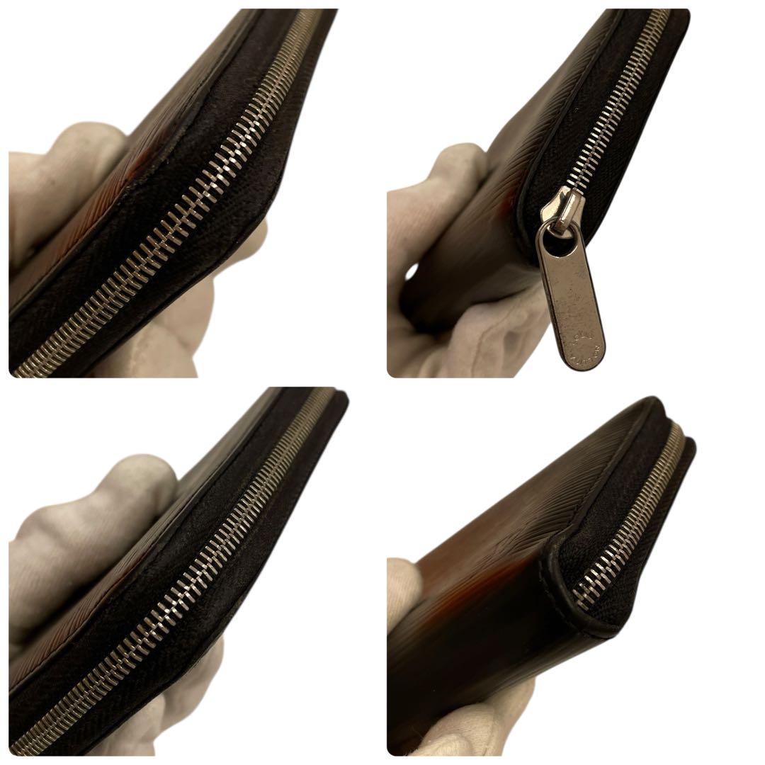 【未使用級】ルイヴィトン　ジッピーパース　エピ　黒　コンパクト財布