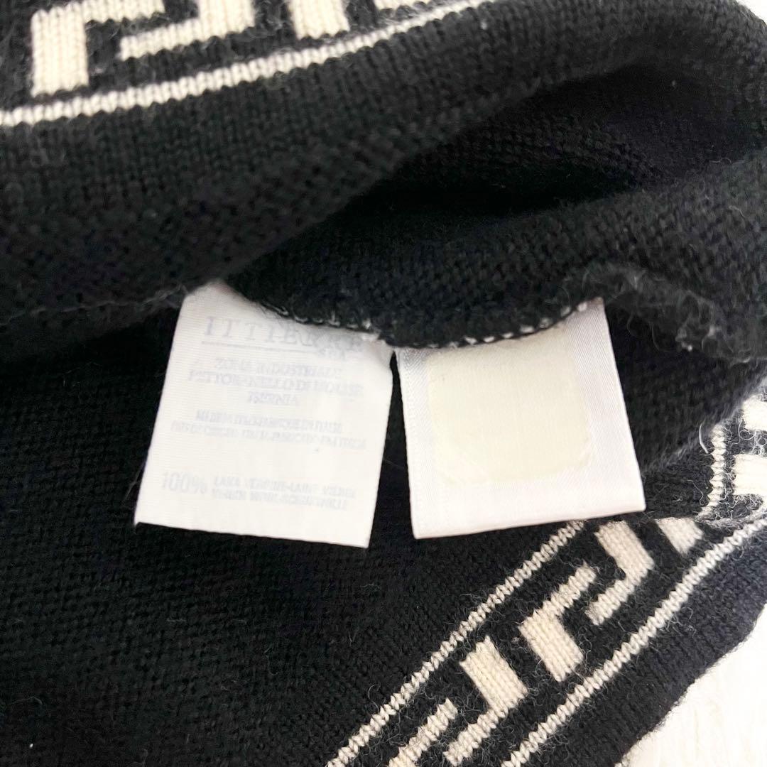 ✨希少✨VERSACE　メデューサロゴ刺繍　クルーネックニット　ブラック　L相当