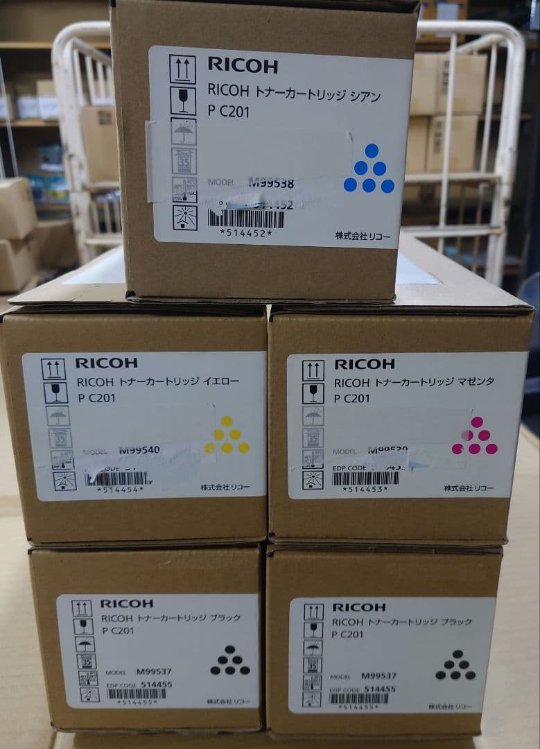 RICOH トナーP C201ブラック②、シアン①、マゼンタ①、イエロー①