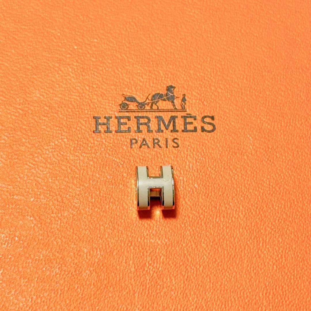 【超美品】 エルメス ポップアッシュ ネックレス トップ チャーム グレージュ