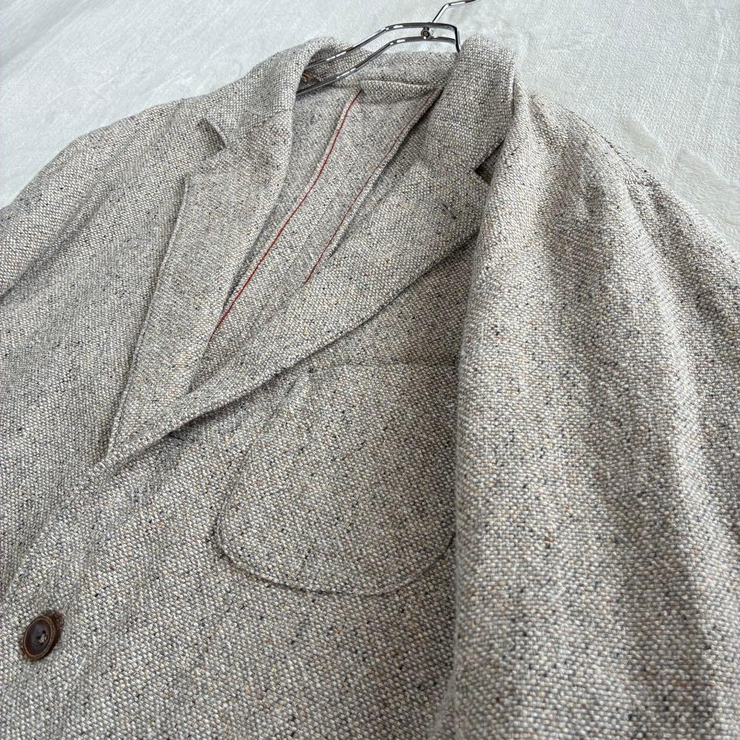 45rpm ツイード テーラードジャケット サイズ5 2XL コットン 2way