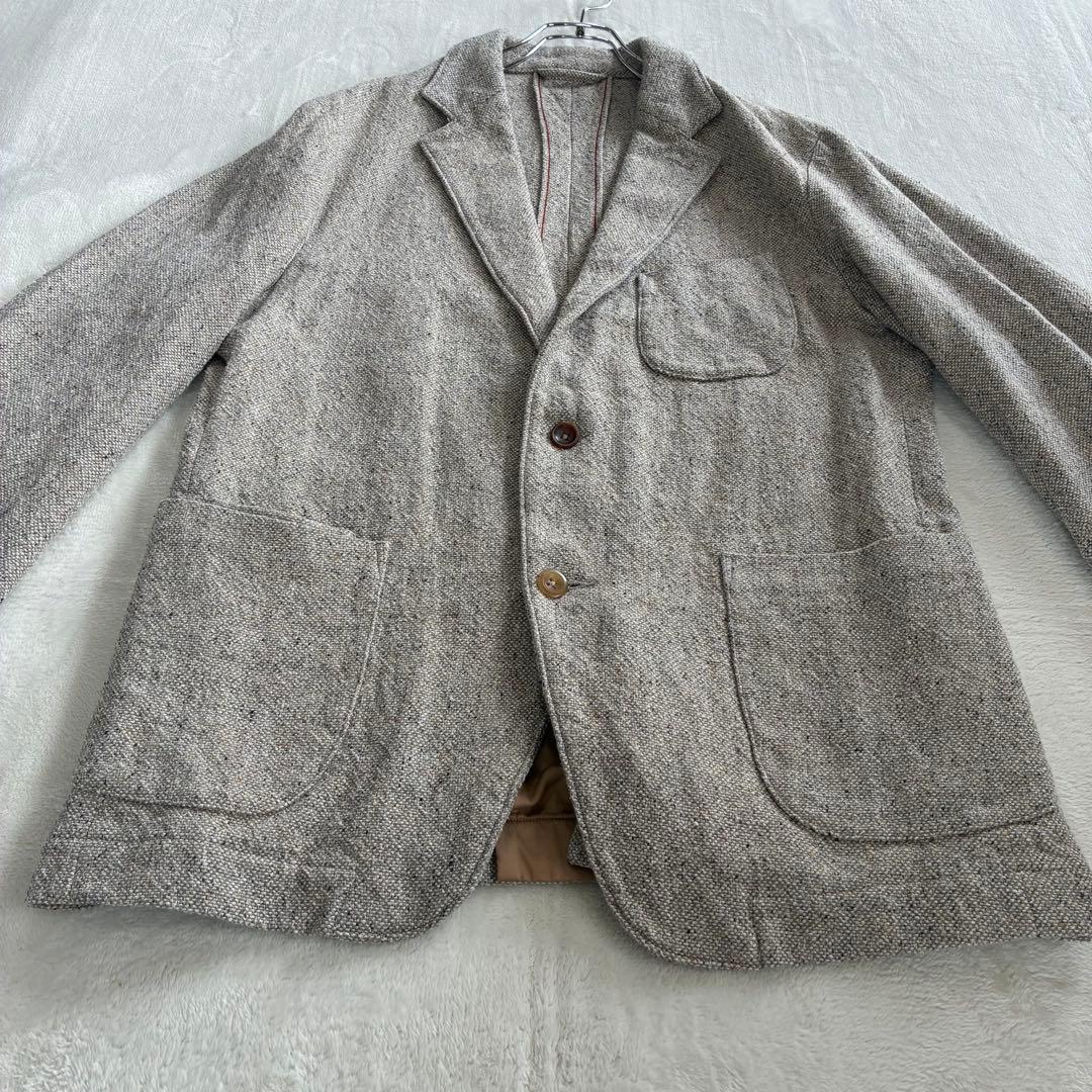 45rpm ツイード テーラードジャケット サイズ5 2XL コットン 2way