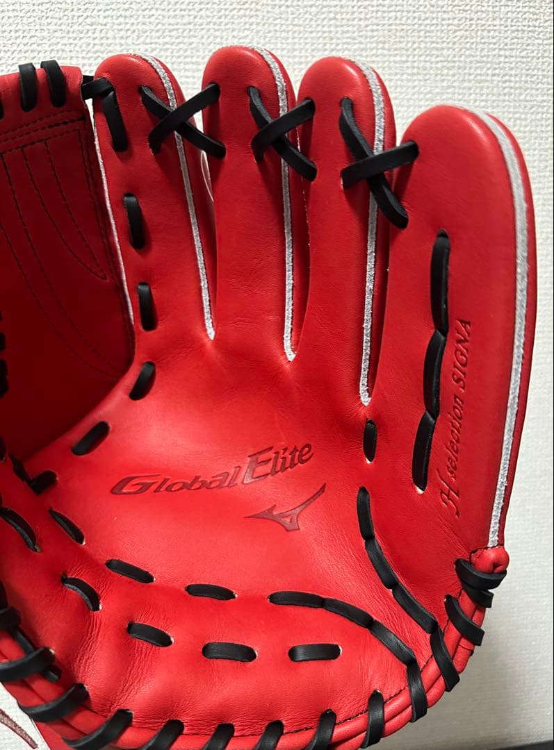 ミズノ 野球一般軟式グローブ 1AJGR33401-7009 レッド
