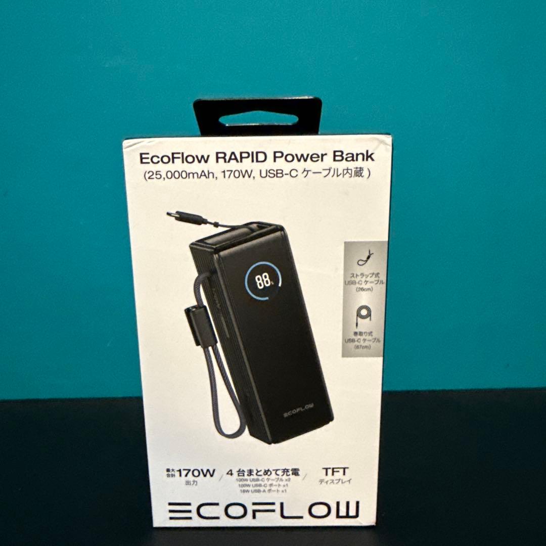 スマホアクセサリー EcoFlow RAPID Power Bank 25,000mAh 170W
