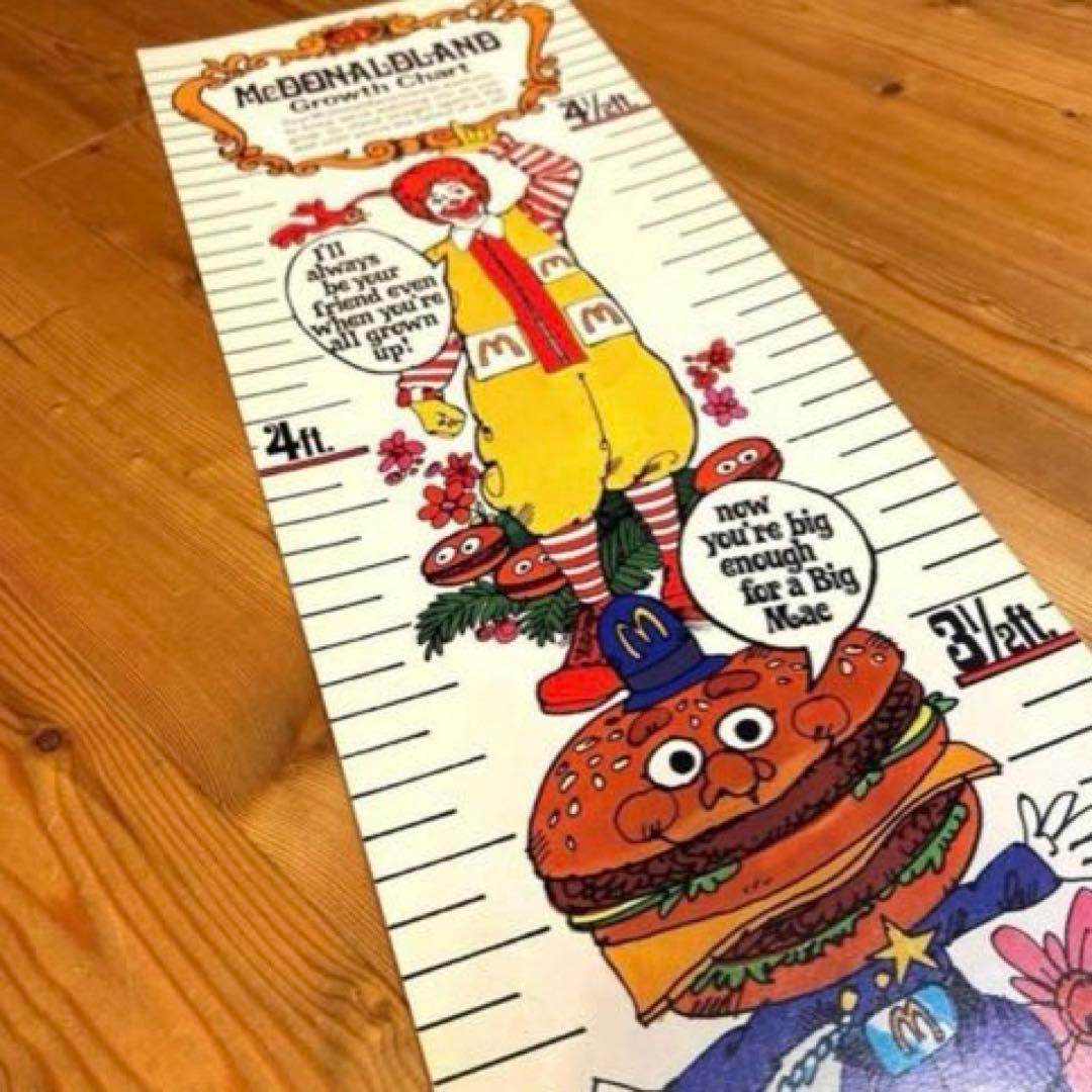 1971年　マクドナルドランド　身長計　　イービルグリマス　ビッグマックポリス