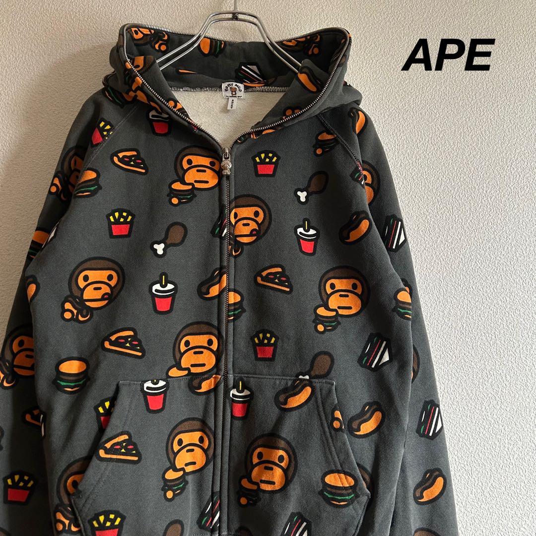 A BATHING APE エイプ フルジップ パーカー マイロ ジャンクフード