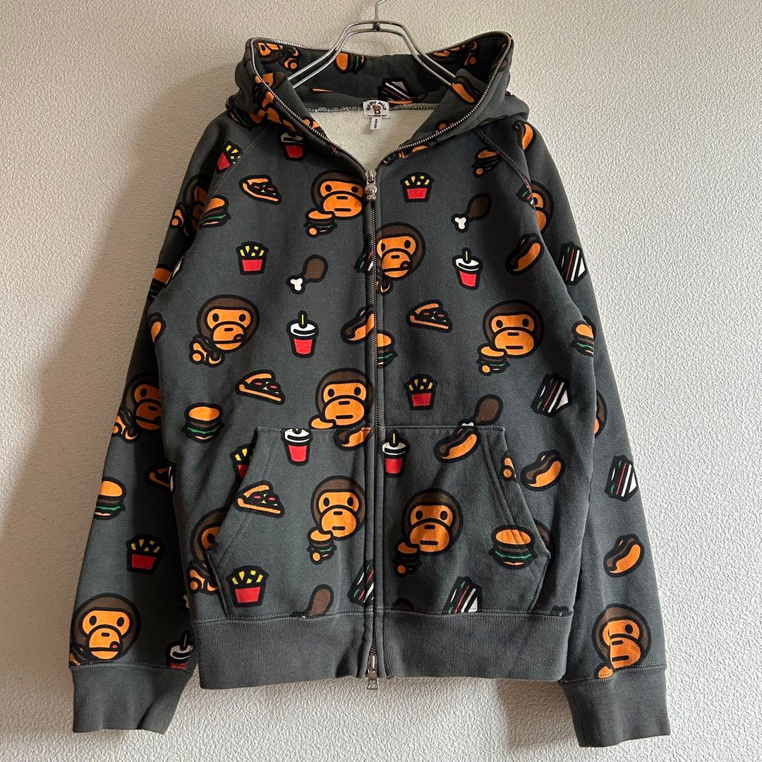 A BATHING APE エイプ フルジップ パーカー マイロ ジャンクフード