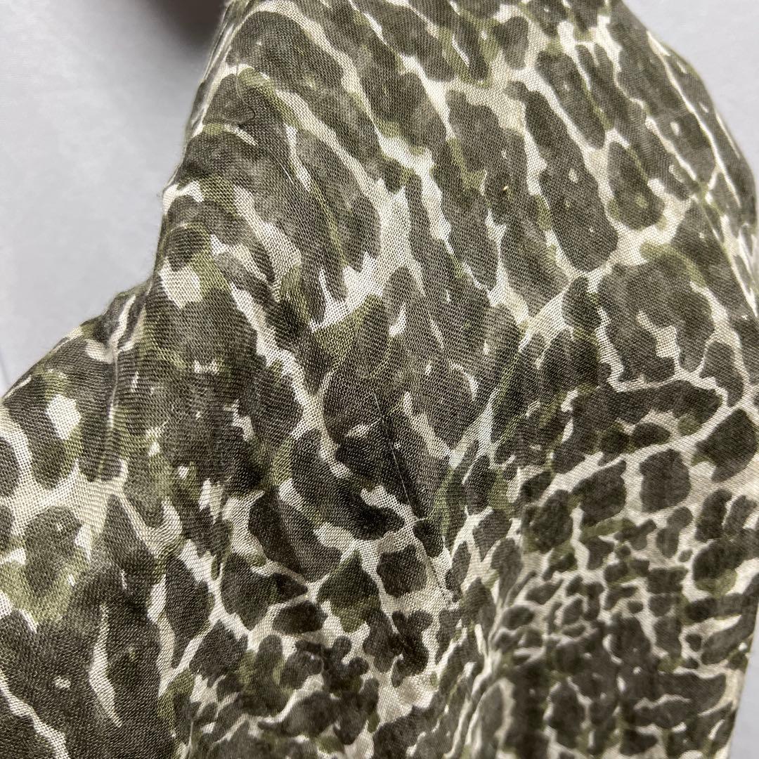 Louis Vuitton シルク カシミア ストール レオパード柄