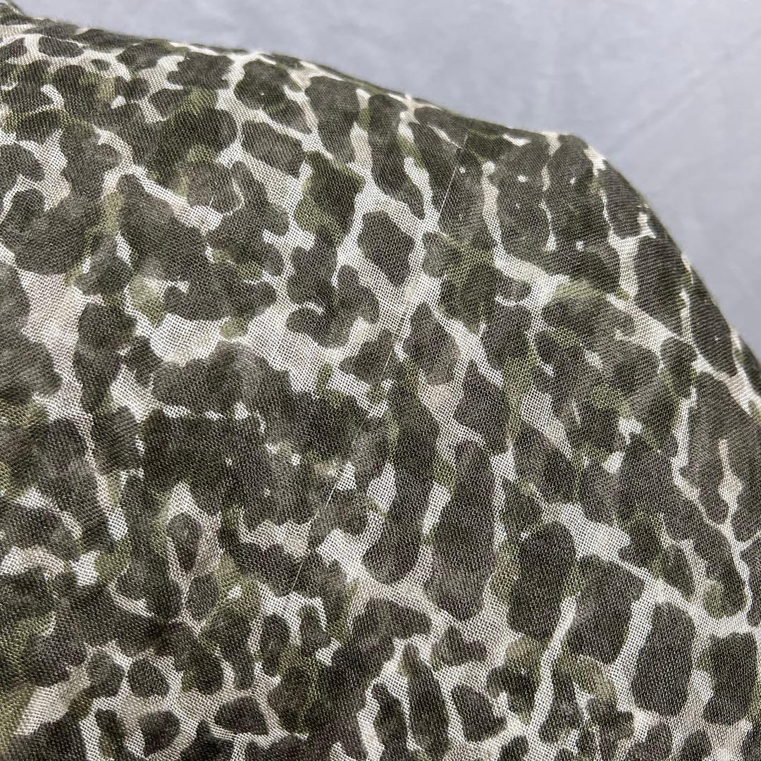 Louis Vuitton シルク カシミア ストール レオパード柄