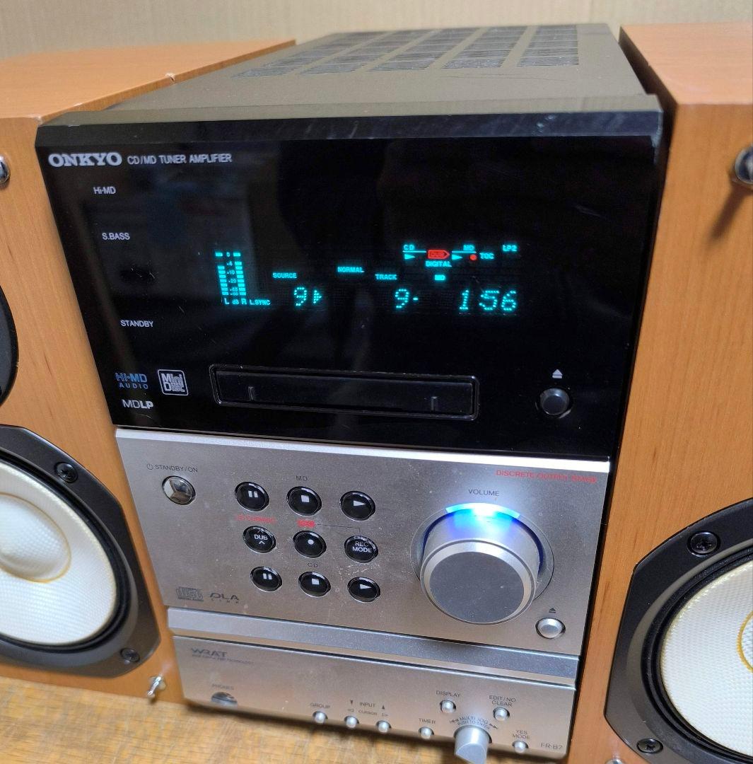 46【動作保証】ONKYO★CD/MDチューナーFR-B7＆スピーカーD-B7