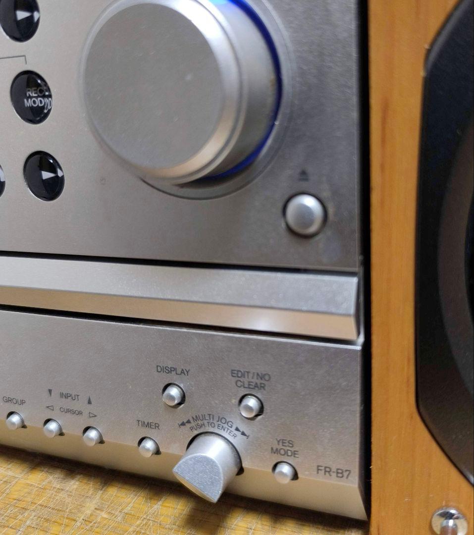 46【動作保証】ONKYO★CD/MDチューナーFR-B7＆スピーカーD-B7