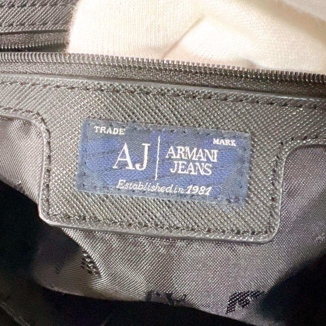 未使用級✨ アルマーニジーンズ トートバッグ ビジネスバッグ PUレザー