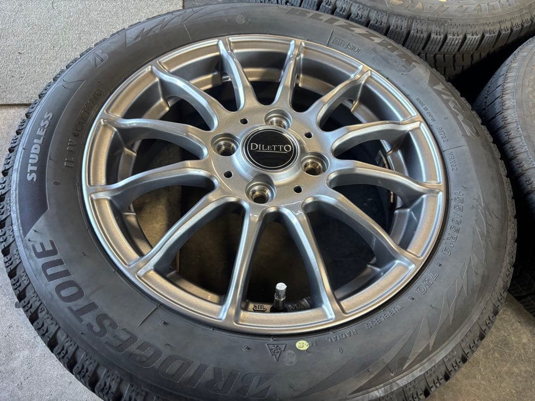 軽自動車に⭐︎ブリヂストンブリザックVRX2⭐︎155/65R14 2021年製