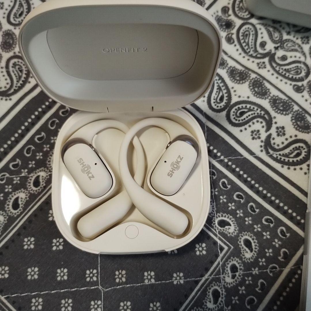 SHOKZ OPENFIT 2 ワイヤレスイヤホン ホワイト