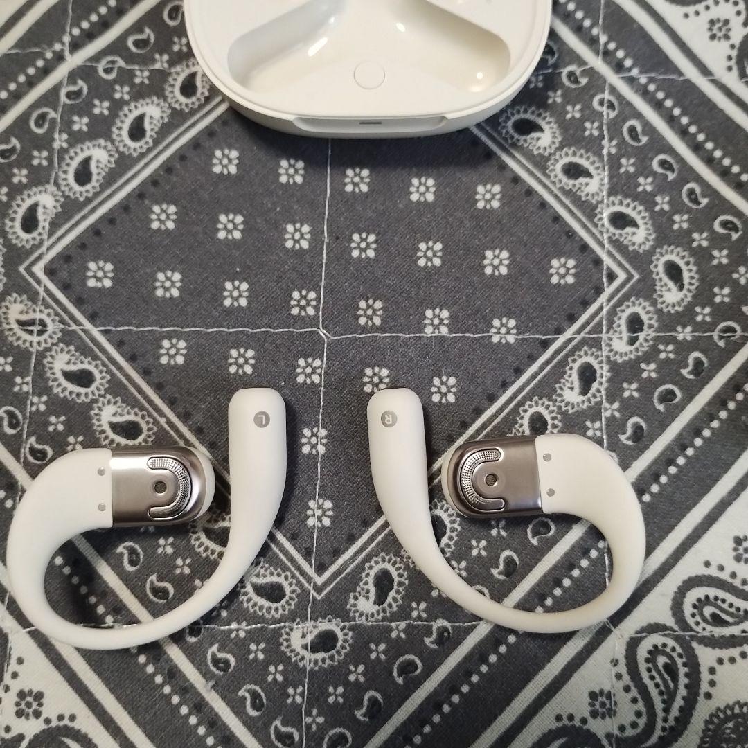 SHOKZ OPENFIT 2 ワイヤレスイヤホン ホワイト