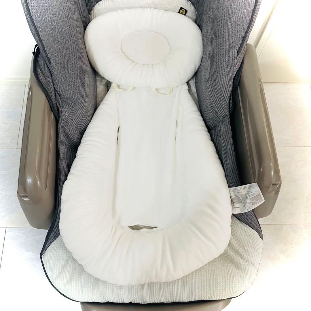 【美品】テーブル艶★コンビネムリラオートスイングBEDiLongカフェブラウン