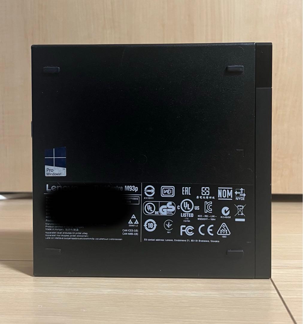 Lenovo ThinkCentre M93p 小型デスクトップパソコン
