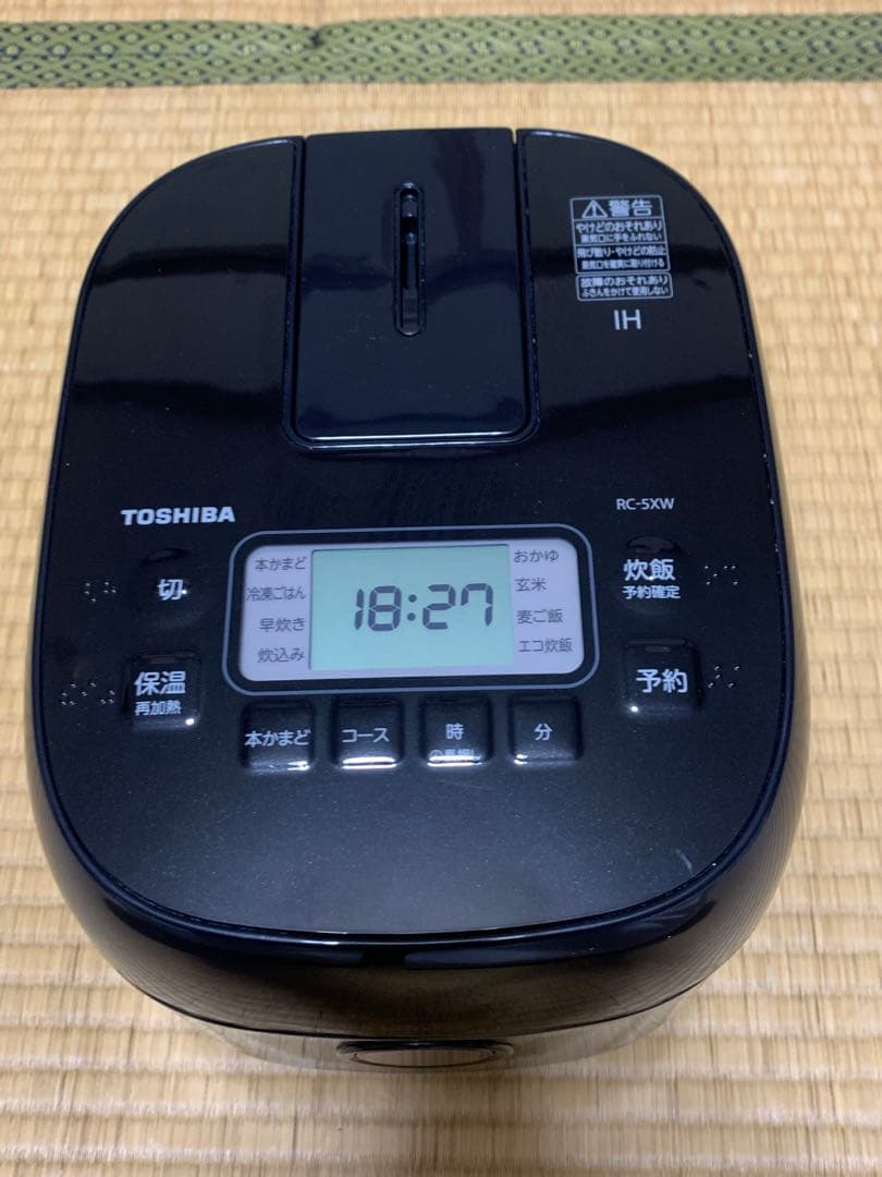 24年製 東芝IHジャー炊飯器RC-5XW 3合炊き ブラック