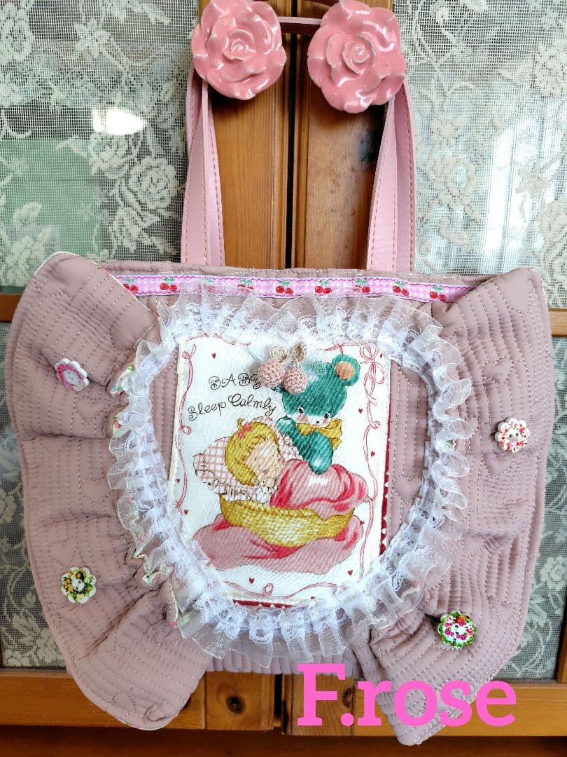 姫*ん様 限定　ハローベイビー　ベイビーねんねとくまちゃん　ヌビトートバッグ　ポ