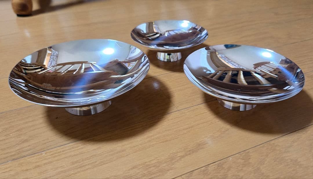 純銀天賞堂 純銀 銀盃 純銀盃 三ッ重 361g