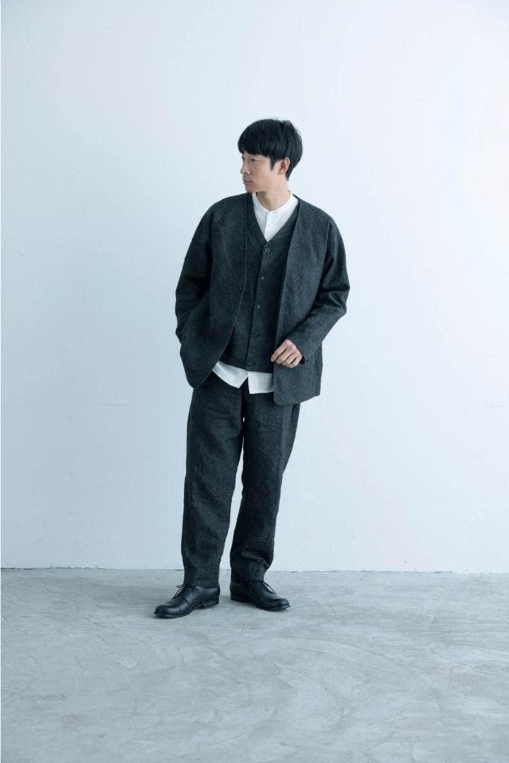 麻墨のジャケット M 墨黒 中川政七商店