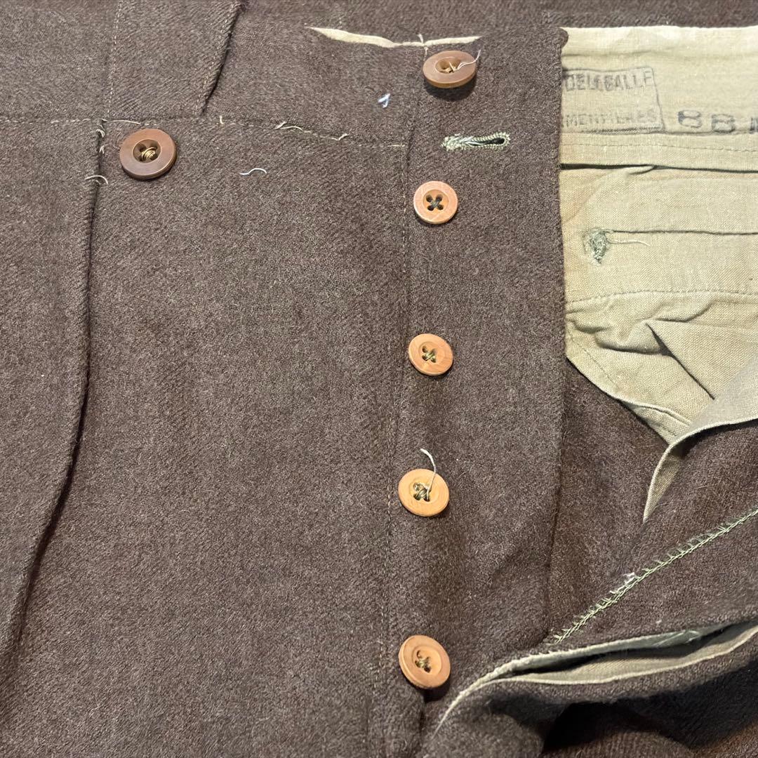 y*ネ様 50's フランス軍 ビンテージ ウールパンツ フレンチアーミー