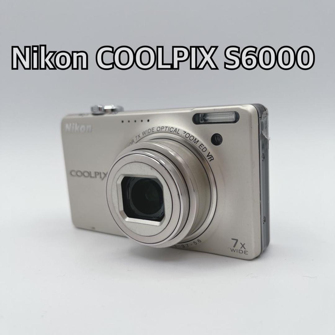 ジャンク　Nikon COOLPIX S6000 シルバー 7倍光学ズーム
