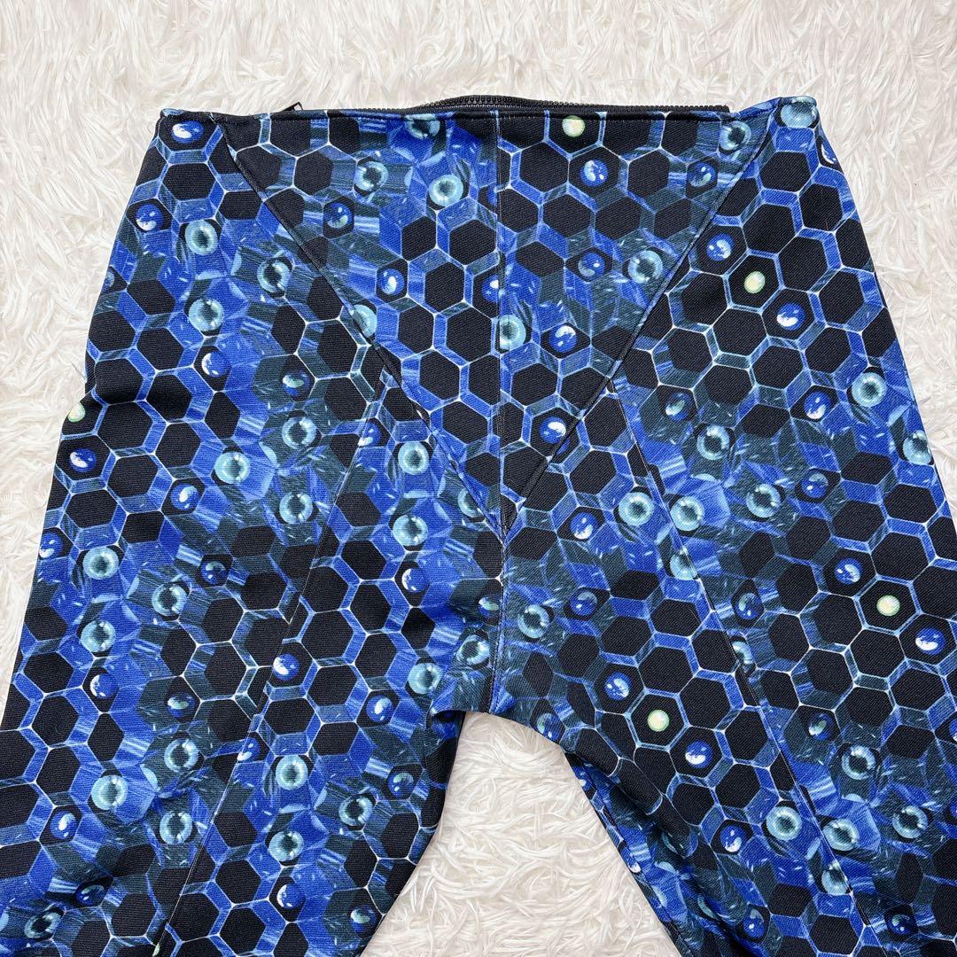 美品✨FOTUS フェトウス 細胞柄 フレアパンツ S サイバー系 y2k 総柄