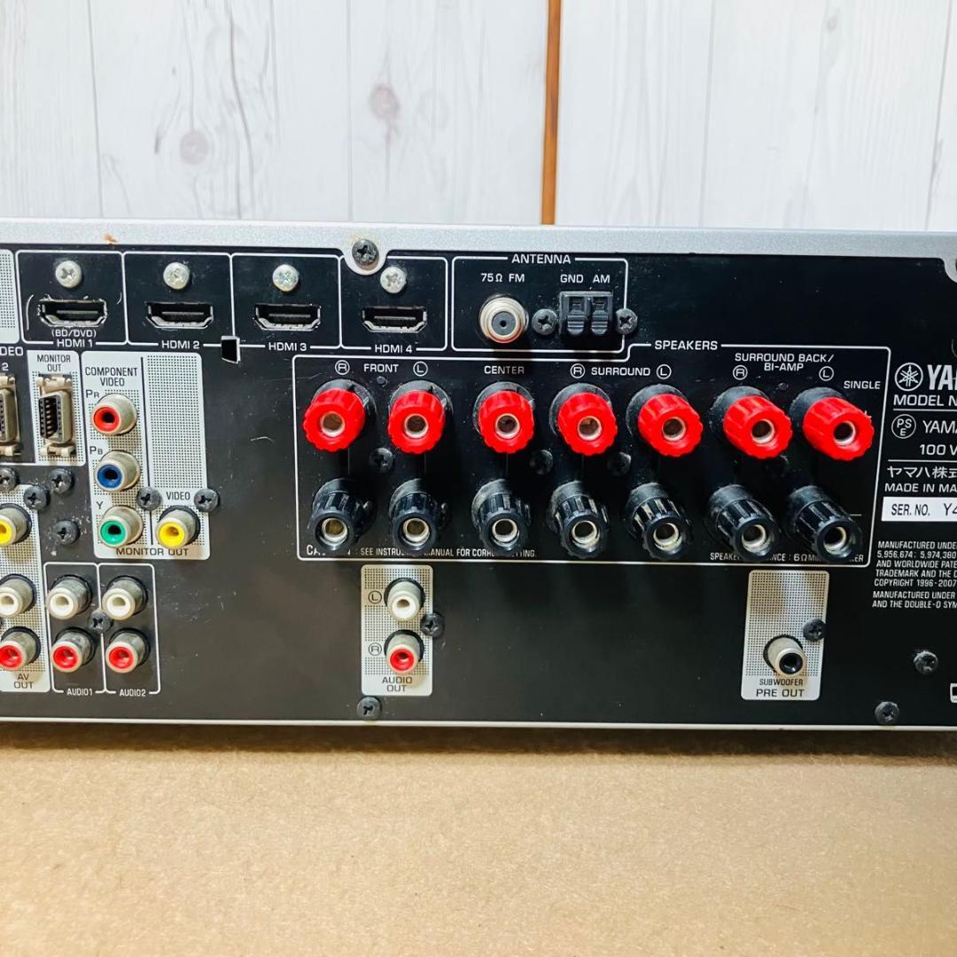 【動作品】YAMAHA AVレシーバー RX-V567 シルバー リモコン付