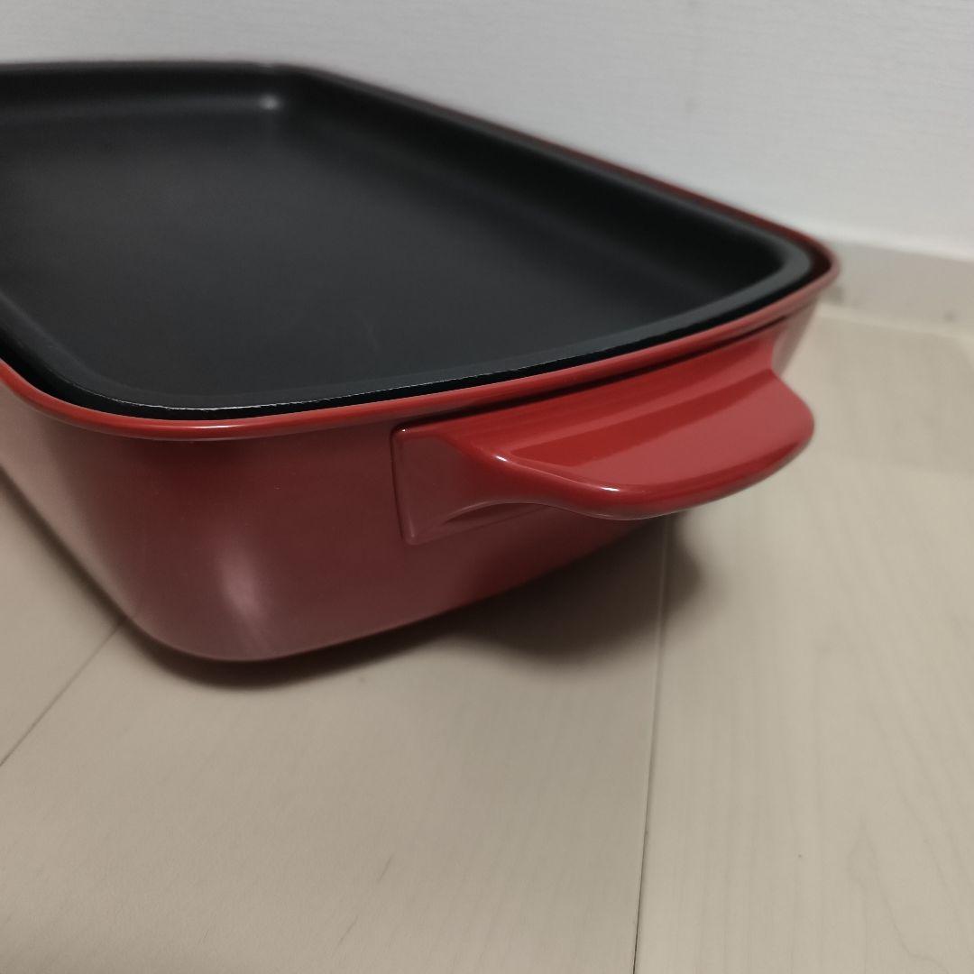 グリル付 BRUNO ブルーノ ホットプレート グランデ BOE026 レッド