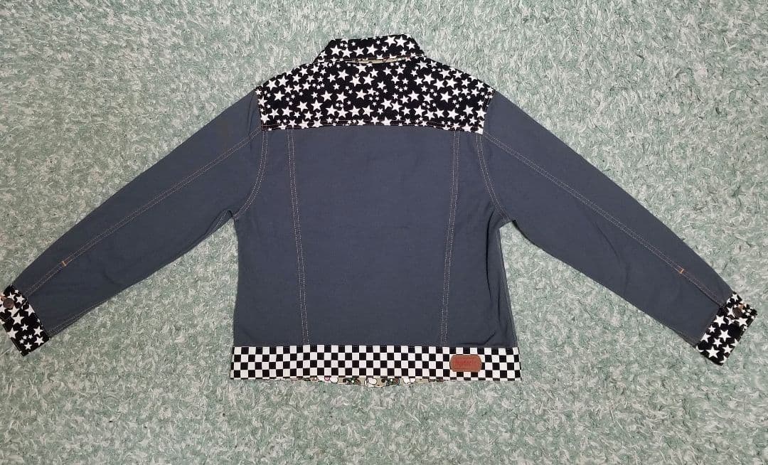 M ☆美品☆激っ可愛ゎ❕クレイジーパターン♪Scratch♪デニムジャケット‼️