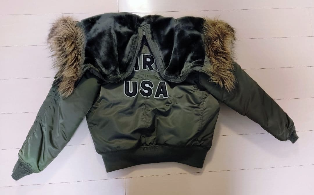 AVIREX USA ミリタリージャケット オリーブグリーン