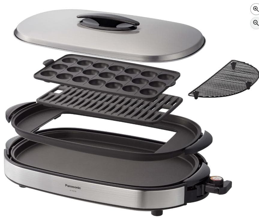 未使用☆パナソニック ホットプレート 3枚タイプ シルバー NF-W300-S