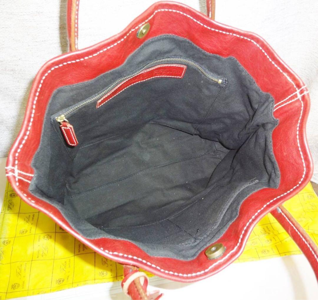 美品　00101　 Felisi フェリージ　レザー　トートバッグ　ハンドバック