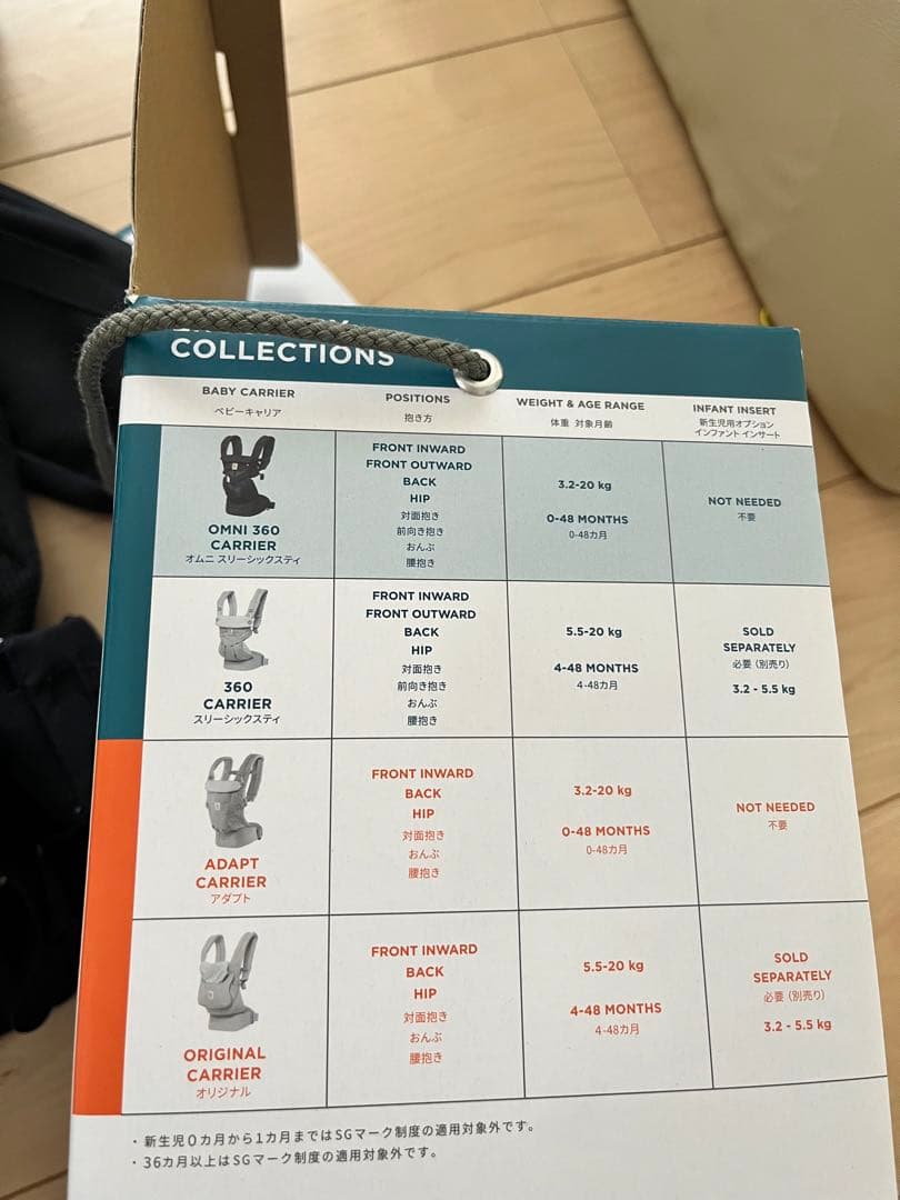 エルゴベビー ベビーキャリア OMNI360 クールエア オニキスブラック