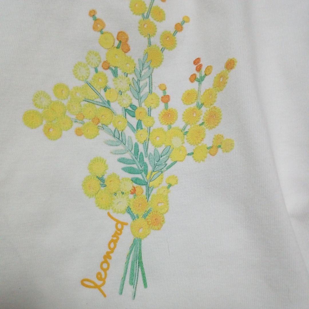 未使用　レオナールパリ　インポート　コットンTシャツ　大きめ40