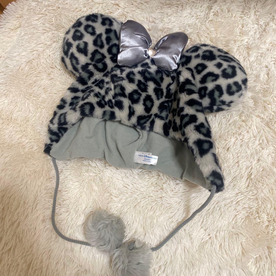 ディズニー　ファンキャップ　ミニー　グレー