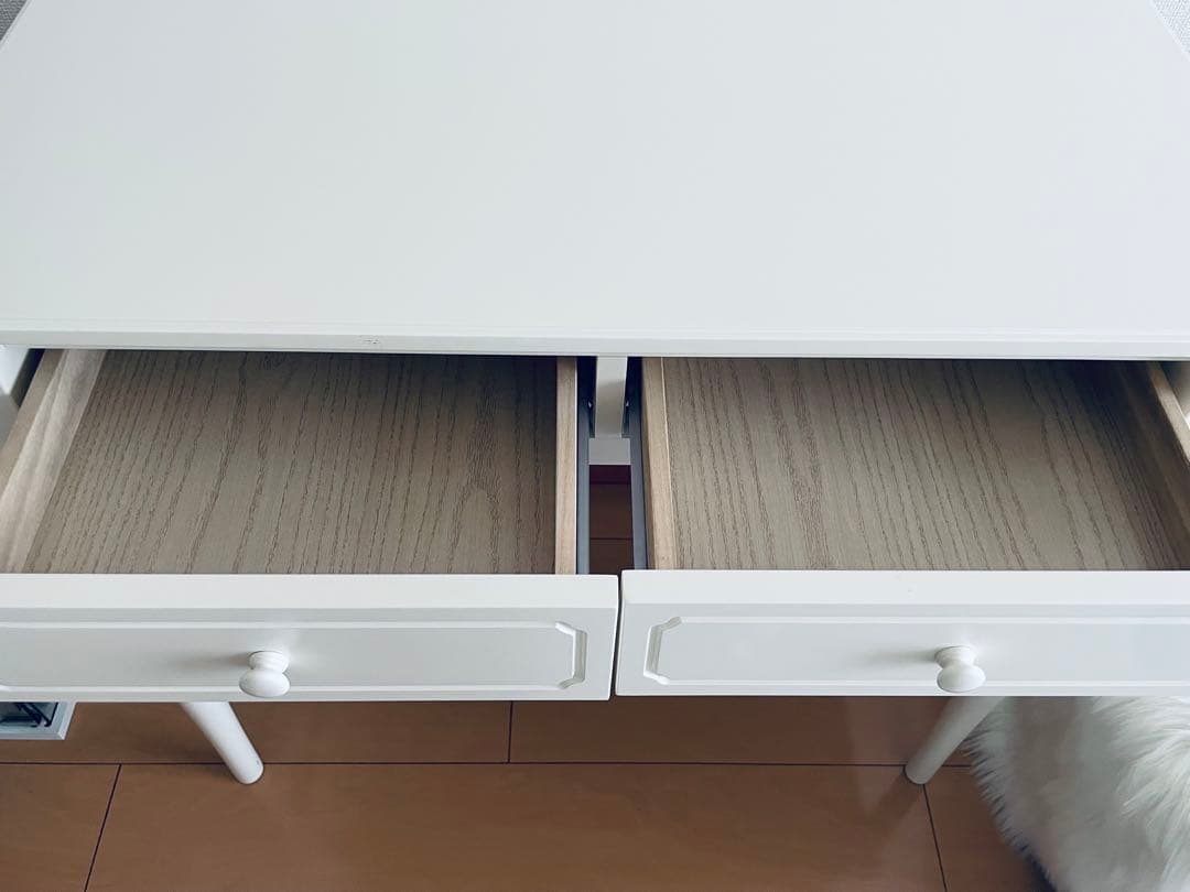 フランフラン　ミーオ コンソール ホワイト ドレッサー　デスク　美品