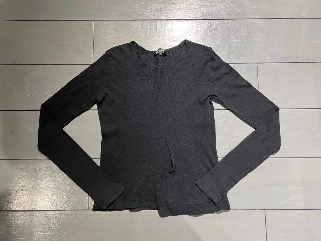 RAF SIMONSラフシモンズ 04-05AW wave期ポケット付リブニット