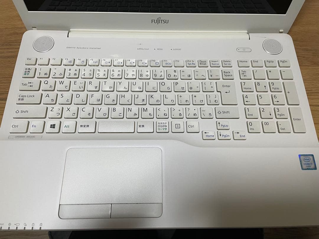 Fujitsu ジャンク　ノートPC ホワイト LIFEBOOK AH53/A3