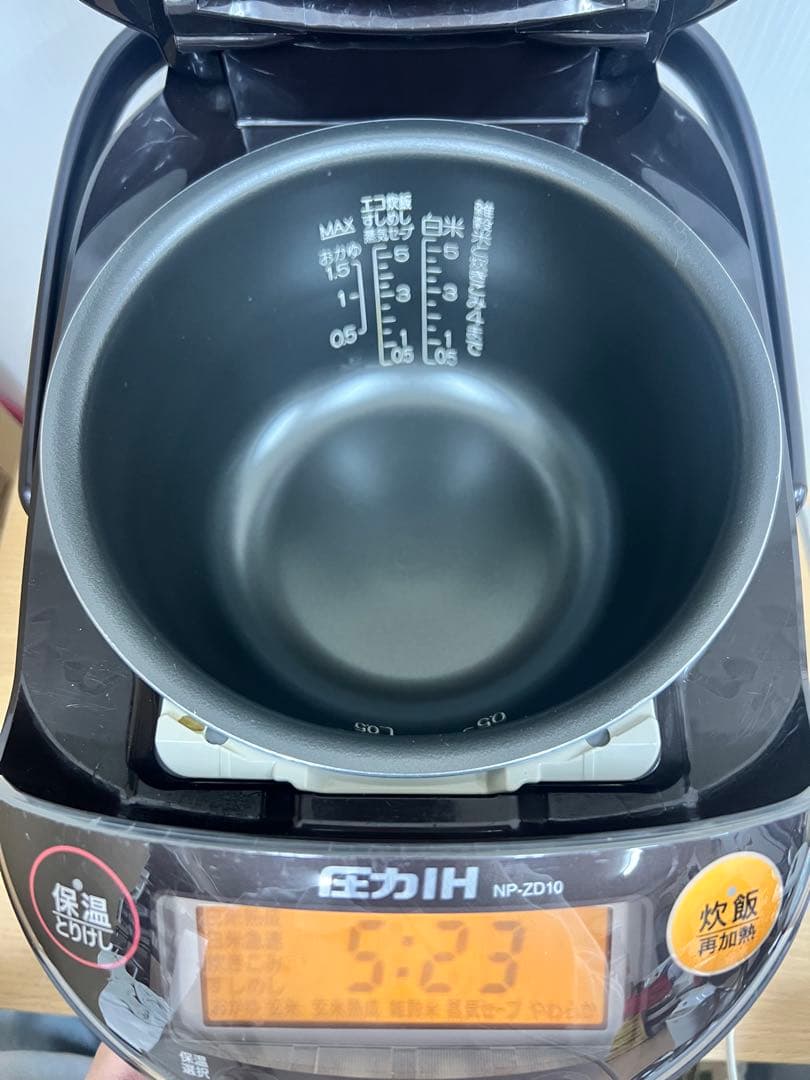 象印 圧力IH炊飯器 NP-ZD10 5.5合炊き 2018年製